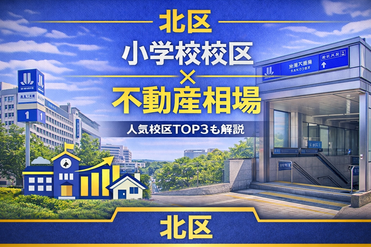 北区の校区と不動産相場