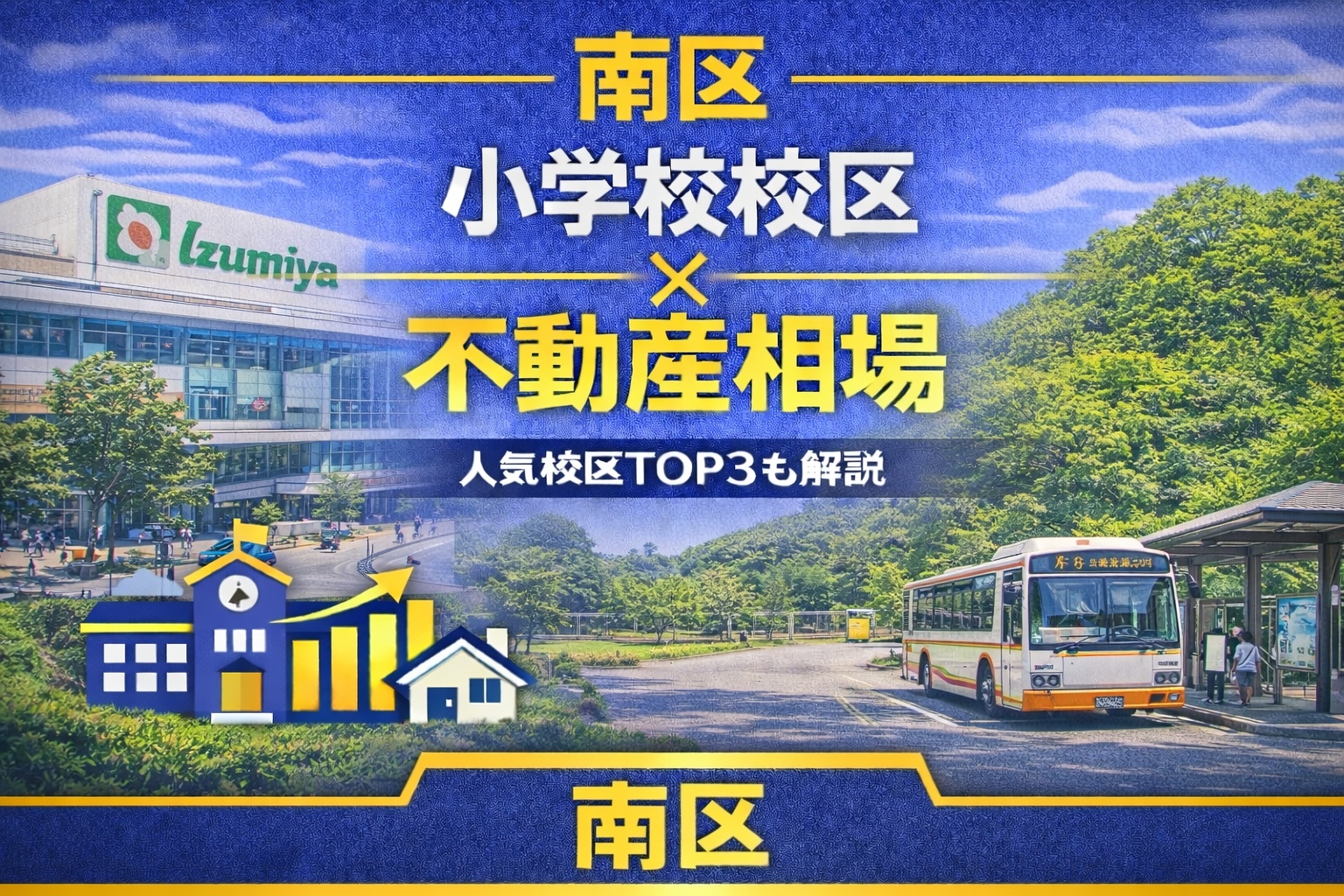 南区の校区と不動産相場