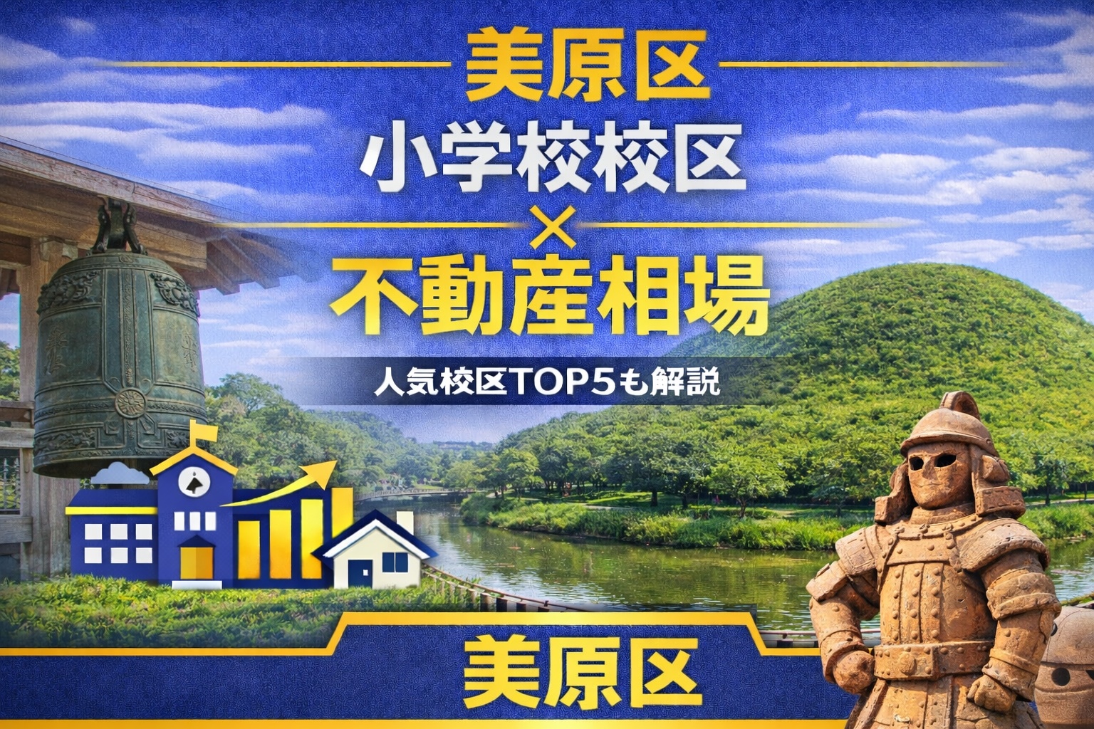 美原区の校区と不動産相場
