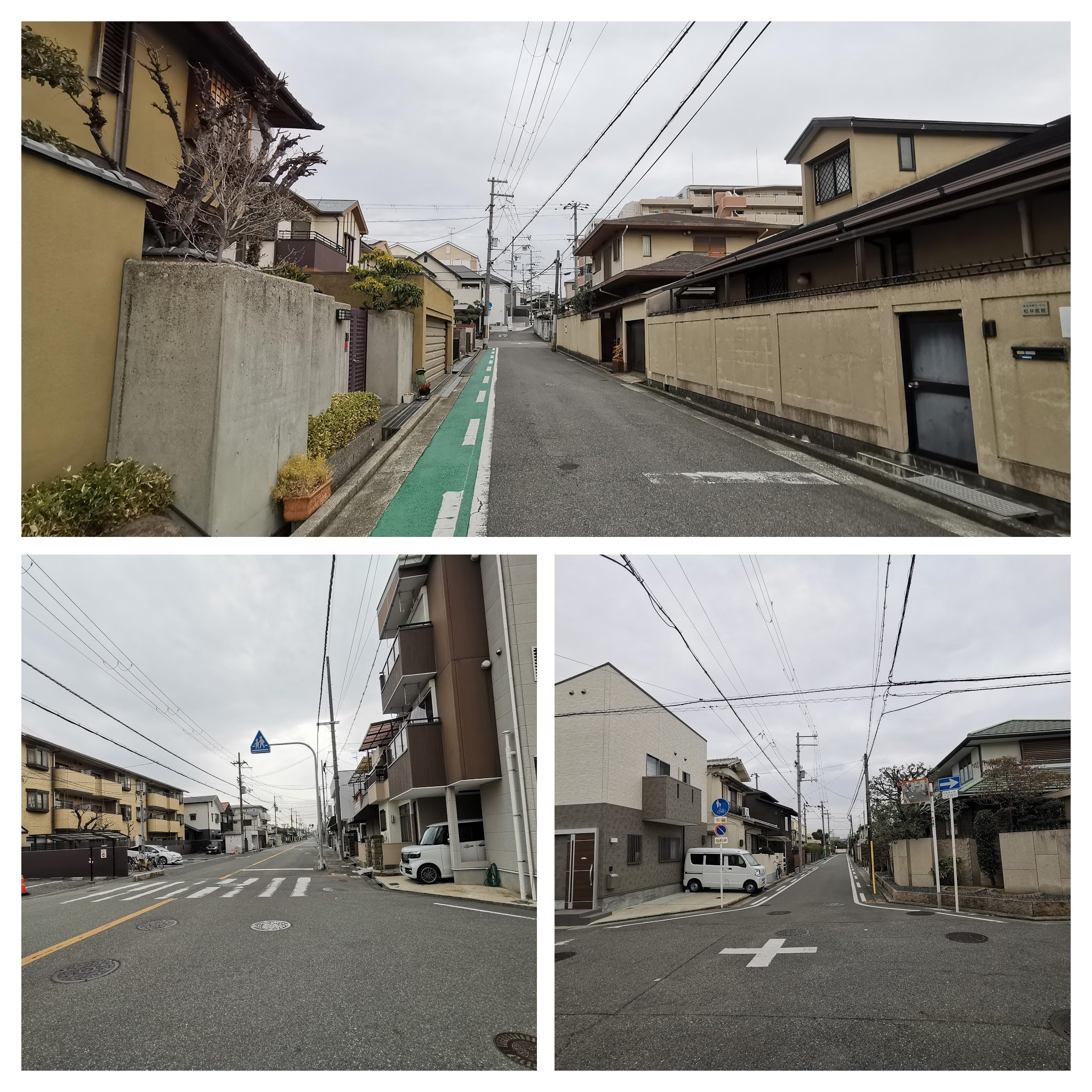 浜寺昭和小学校区の通学路の様子