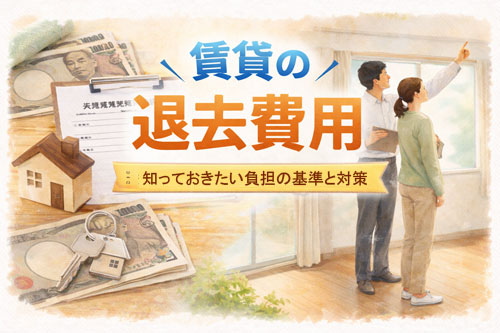 賃貸の退去費用はいくら？相場と費用を抑える方法をやさしく解説のイメージ