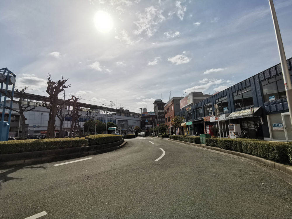 泉北線 深井駅前ロータリーの様子（堺市中区）