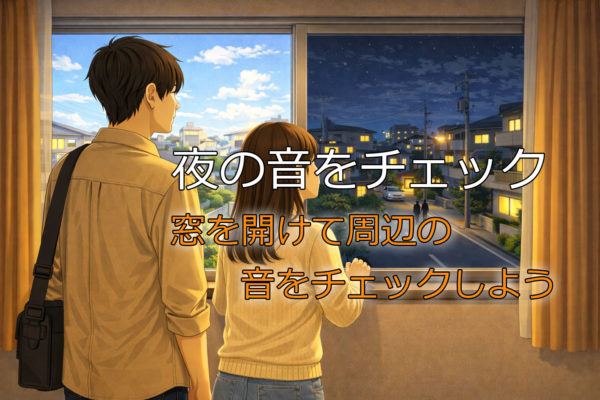 内見の昼と夜チェック