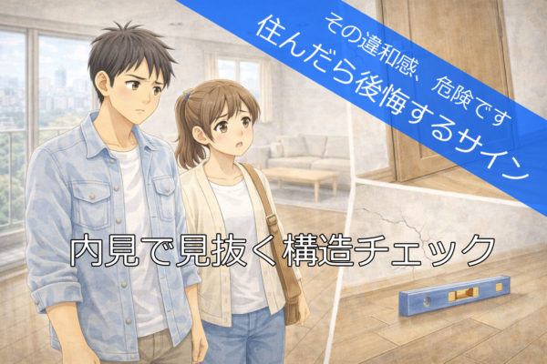 内見の構造物チェック