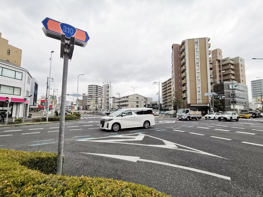 ときはま線と310号線の交差点（中百舌鳥5丁目南交差点）
