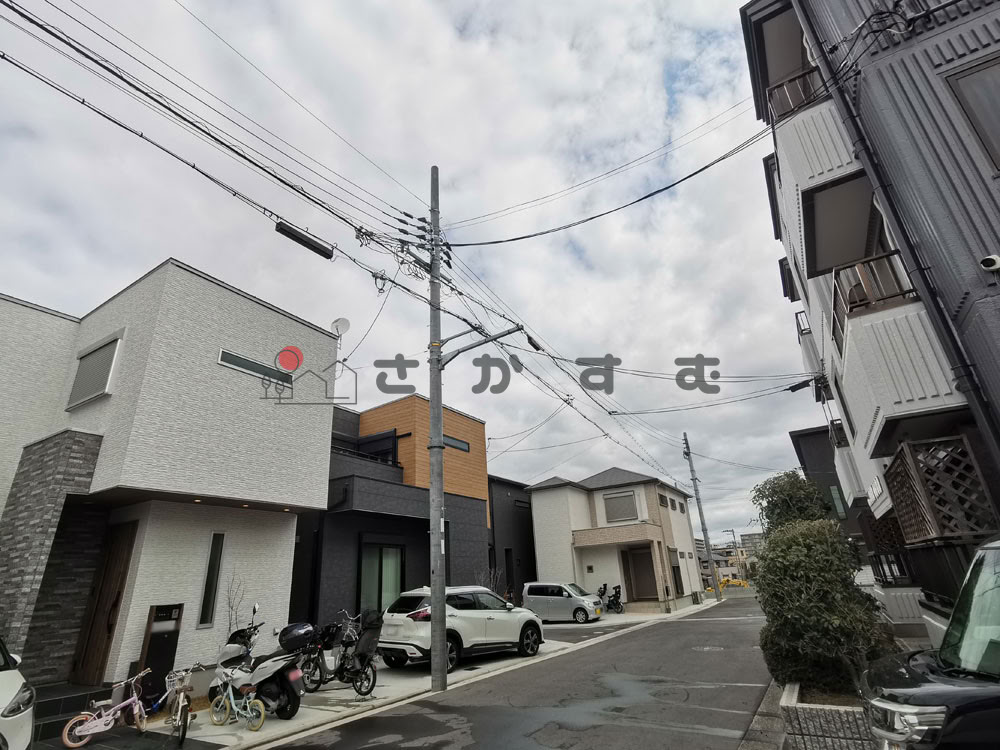 鳳小学校校区の戸建て住宅街 堺市西区の住宅地