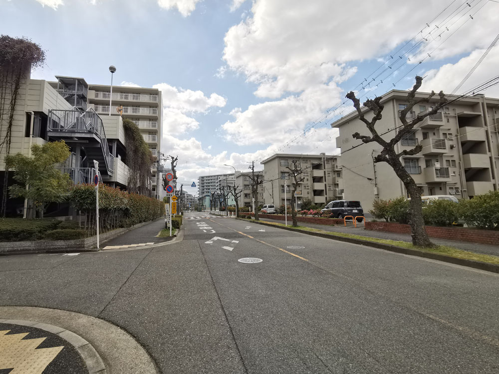 新金岡小学校校区の団地群