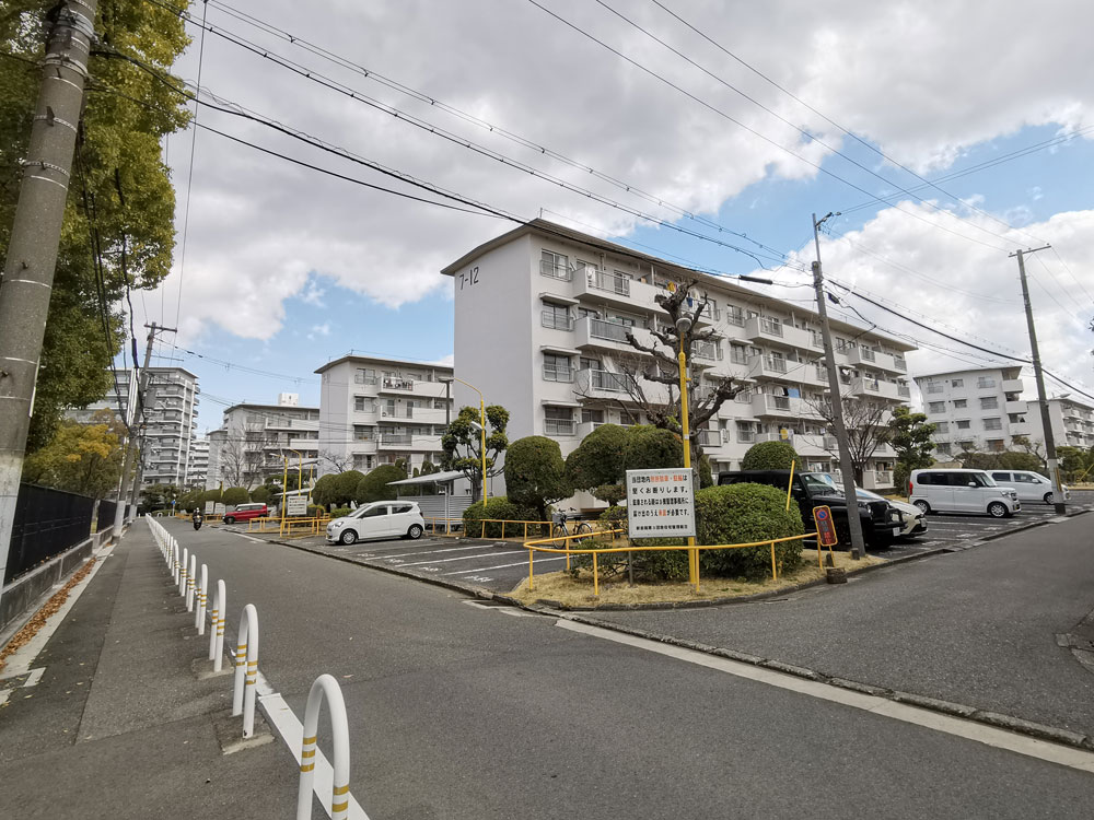 新金岡小学校校区の団地群